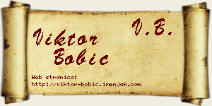 Viktor Bobić vizit kartica